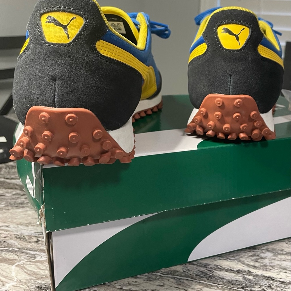 Puma Fast Rider Sneakers - Blue and Yellow - Picture 2 of 8